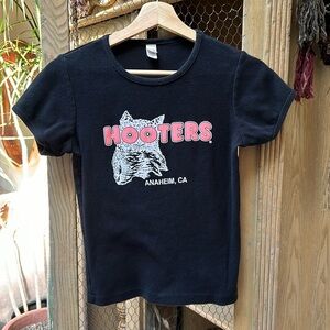 Anvil Hooters Anaheim Ca Womens Top T-Shirt